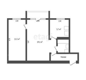 2-к квартира, вторичка, 45м2, 3/5 этаж