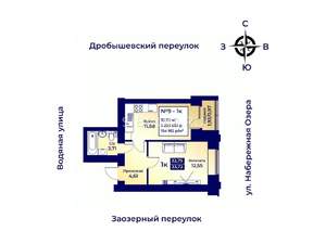 1-к квартира, вторичка, 33м2, 4/8 этаж
