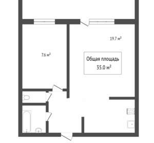 2-к квартира, вторичка, 35м2, 4/10 этаж