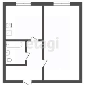1-к квартира, вторичка, 31м2, 4/9 этаж