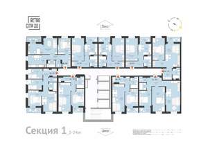3-к квартира, вторичка, 63м2, 23/25 этаж