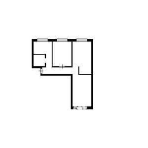 3-к квартира, вторичка, 61м2, 2/5 этаж