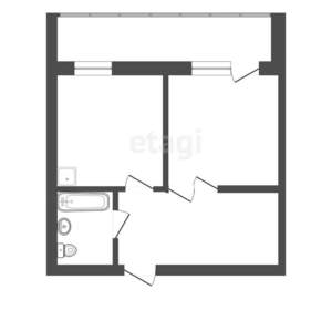 1-к квартира, вторичка, 34м2, 6/14 этаж
