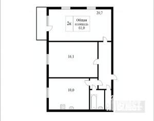 2-к квартира, вторичка, 62м2, 6/10 этаж