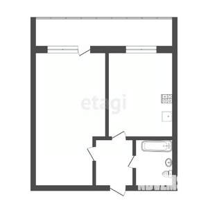1-к квартира, вторичка, 33м2, 23/25 этаж