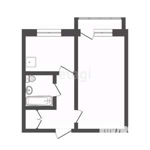 1-к квартира, вторичка, 37м2, 3/10 этаж