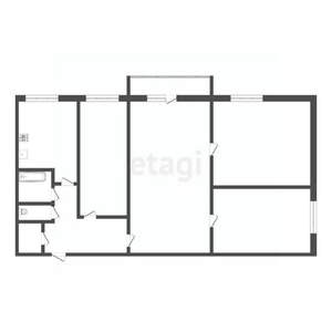 4-к квартира, вторичка, 62м2, 4/5 этаж