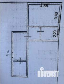 2-к квартира, вторичка, 41м2, 1/2 этаж