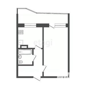 1-к квартира, вторичка, 39м2, 10/10 этаж