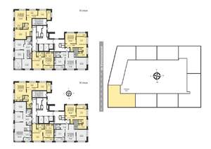 2-к квартира, вторичка, 52м2, 18/23 этаж