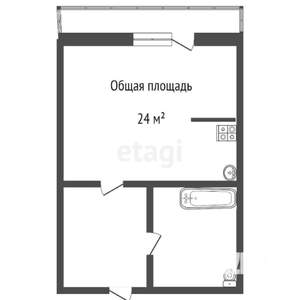 Студия квартира, вторичка, 22м2, 9/14 этаж