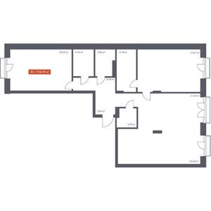 3-к квартира, строящийся дом, 114м2, 9/30 этаж