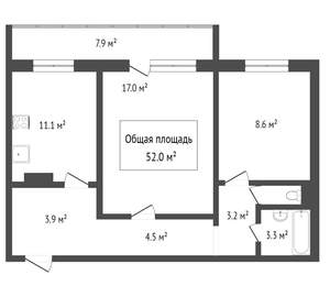 2-к квартира, вторичка, 60м2, 2/10 этаж