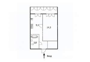 1-к квартира, вторичка, 33м2, 12/12 этаж