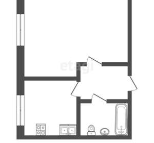 1-к квартира, вторичка, 35м2, 4/10 этаж