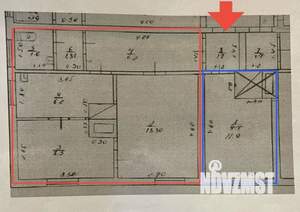 3-к квартира, вторичка, 50м2, 2/2 этаж