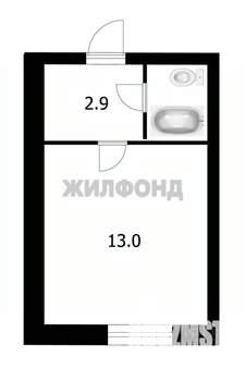 1-к квартира, вторичка, 18м2, 5/5 этаж