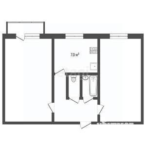 2-к квартира, вторичка, 45м2, 3/5 этаж