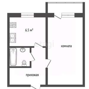 1-к квартира, вторичка, 37м2, 7/9 этаж