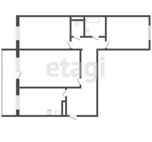 3-к квартира, вторичка, 80м2, 6/17 этаж