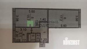 2-к квартира, вторичка, 47м2, 1/5 этаж
