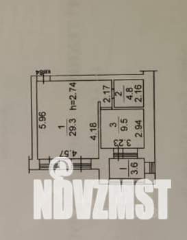 2-к квартира, вторичка, 44м2, 2/10 этаж