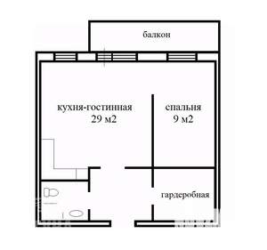 2-к квартира, вторичка, 57м2, 5/10 этаж