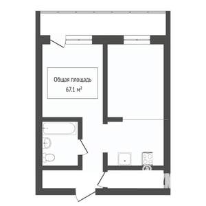 2-к квартира, вторичка, 49м2, 8/18 этаж