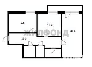 2-к квартира, вторичка, 58м2, 5/10 этаж