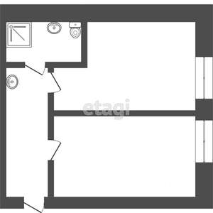 2-к квартира, вторичка, 37м2, 5/9 этаж