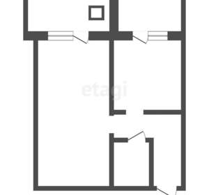1-к квартира, вторичка, 43м2, 7/8 этаж