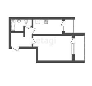 1-к квартира, вторичка, 35м2, 4/9 этаж