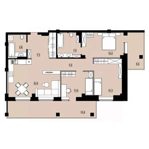 2-к квартира, вторичка, 105м2, 9/18 этаж