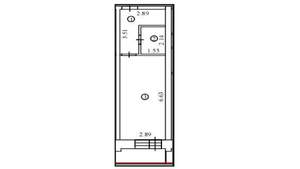 Студия квартира, сданный дом, 29м2, 1/10 этаж