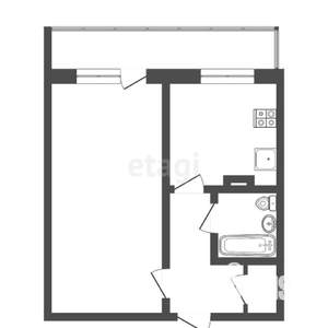 1-к квартира, вторичка, 37м2, 5/10 этаж