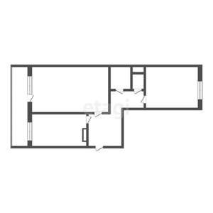 2-к квартира, вторичка, 60м2, 5/17 этаж