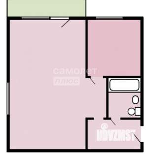 1-к квартира, вторичка, 30м2, 4/5 этаж