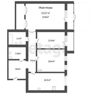 3-к квартира, вторичка, 110м2, 1/12 этаж