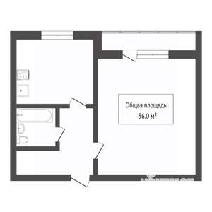 1-к квартира, вторичка, 36м2, 7/9 этаж