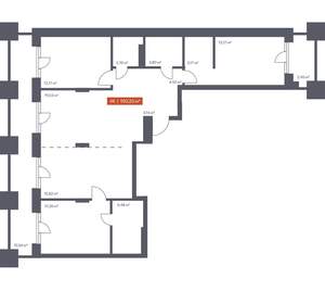 4-к квартира, вторичка, 100м2, 10/30 этаж