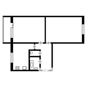 2-к квартира, вторичка, 49м2, 4/9 этаж