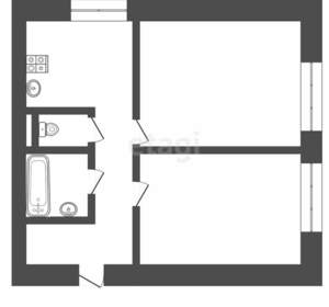 2-к квартира, вторичка, 40м2, 5/9 этаж