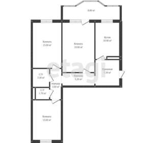 3-к квартира, вторичка, 82м2, 14/15 этаж