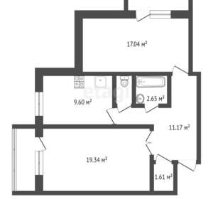 2-к квартира, вторичка, 64м2, 6/10 этаж