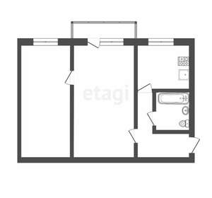 2-к квартира, вторичка, 41м2, 4/5 этаж