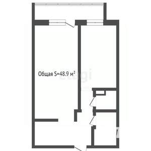 2-к квартира, вторичка, 49м2, 4/18 этаж