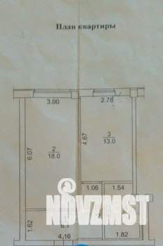 1-к квартира, вторичка, 44м2, 3/17 этаж