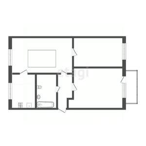 3-к квартира, вторичка, 59м2, 3/5 этаж