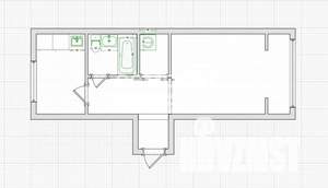 1-к квартира, вторичка, 35м2, 1/9 этаж