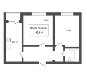 2-к квартира, вторичка, 66м2, 5/6 этаж